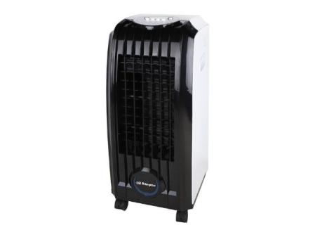 Orbegozo AIR 45 - Climatizador evaporativo 3 en 1, 3 velocidades, aletas direccionales, depósito de 4 l, filtro extraíble, 60 W
