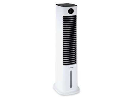 Klarstein Skytower Grand Climatizador Evaporativo – 4-en-1 Ventilador, Enfriador, Purificador & Humidificador, 480 m³/h, Wi-Fi & App Control, Depósito 8L, Oscilación, para Hogar Inteligente, Blanco