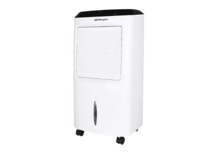 Orbegozo Air 52, Climatizador evaporativo 3 En 1, depósito de 10 L, 65 W, 3 velocidades, temporizador máximo 8 horas, mando a distancia, acumuladores de frío, color blanco