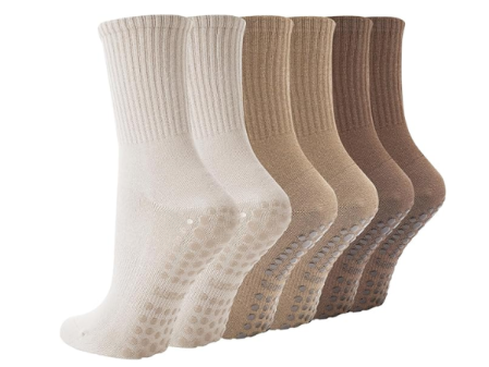 Calcetines de pilates antideslizantes para entrenar en casa