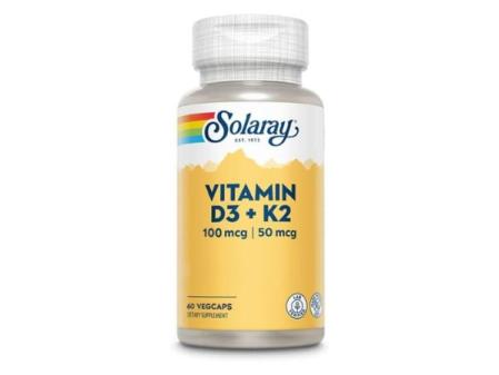 Solaray Vitamina D3 + K2