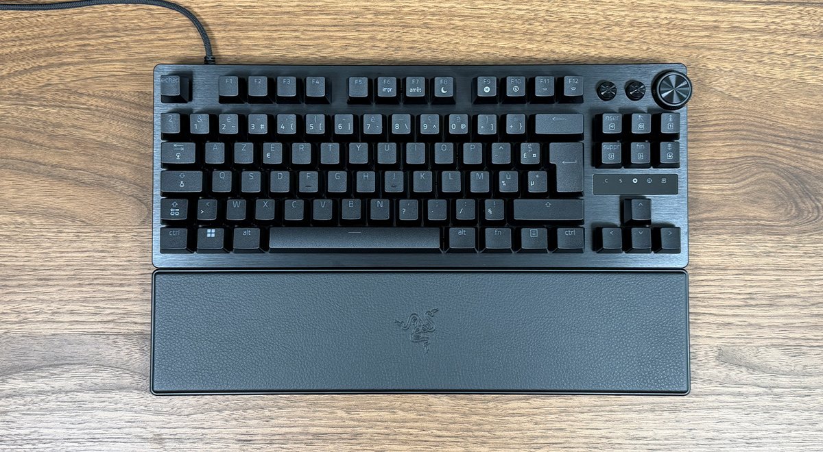 Razer reprises the design of its previous keyboards. ©Charles Gouin-Peyrot for Clubic