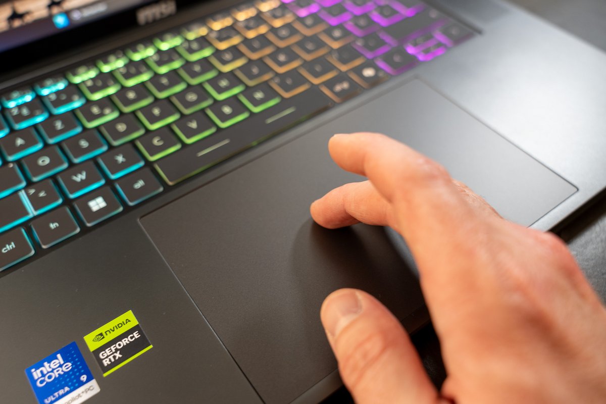 The trackpad is large and precise. © Clubic