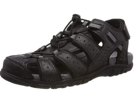 Geox U Sandal Strada B, Sandalias Punta Cerrada Hombre