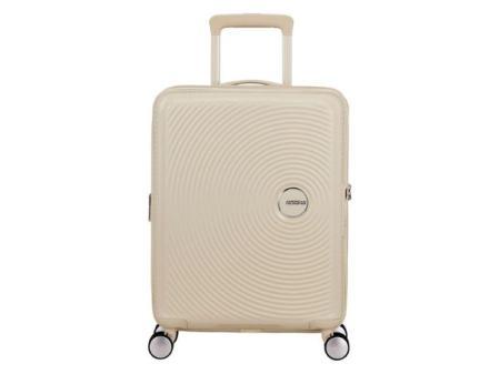 American Tourister Soundbox Spinner 55/20 TSA EXP Trolley Coconut Sand Crema