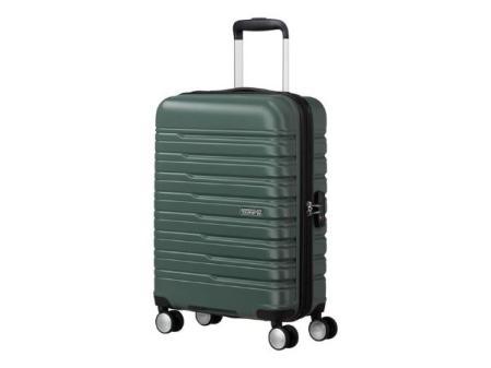 American Tourister Flashline - Spinner S, Equipaje Manual, 55 cm, 34 L, Verde (Bosque Oscuro)