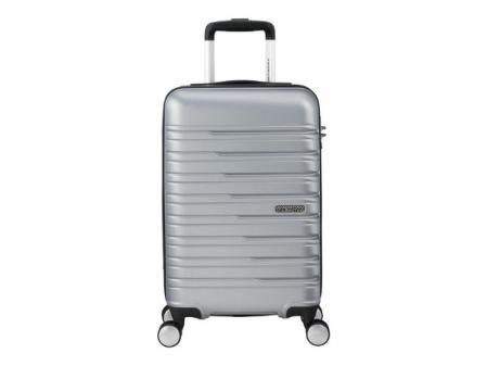 American Tourister Flashline - Spinner S Slim, Handgeck, 55 cm, 34 L, Silver (Sky Silver)