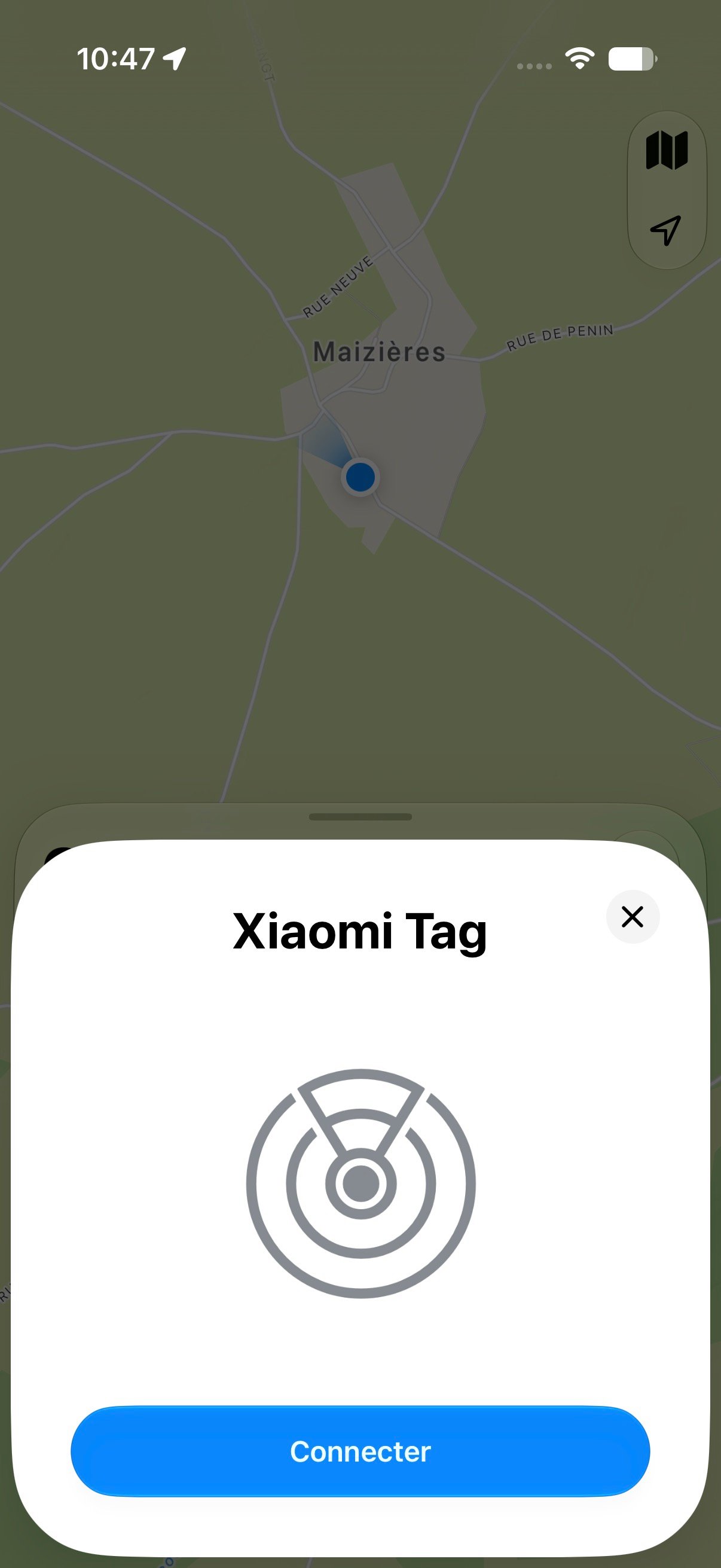 Xiaomi Smart Tag Connexion
