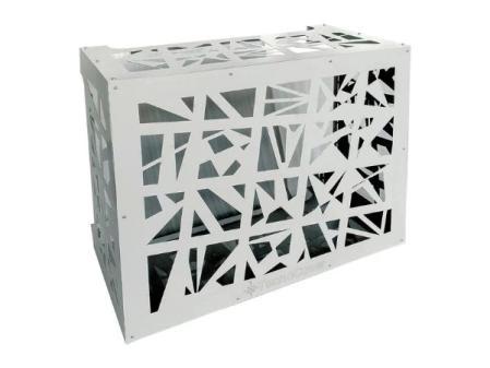 Cubierta de unidad exterior del aire acondicionado gris 86x44x68 cm. acondicionador