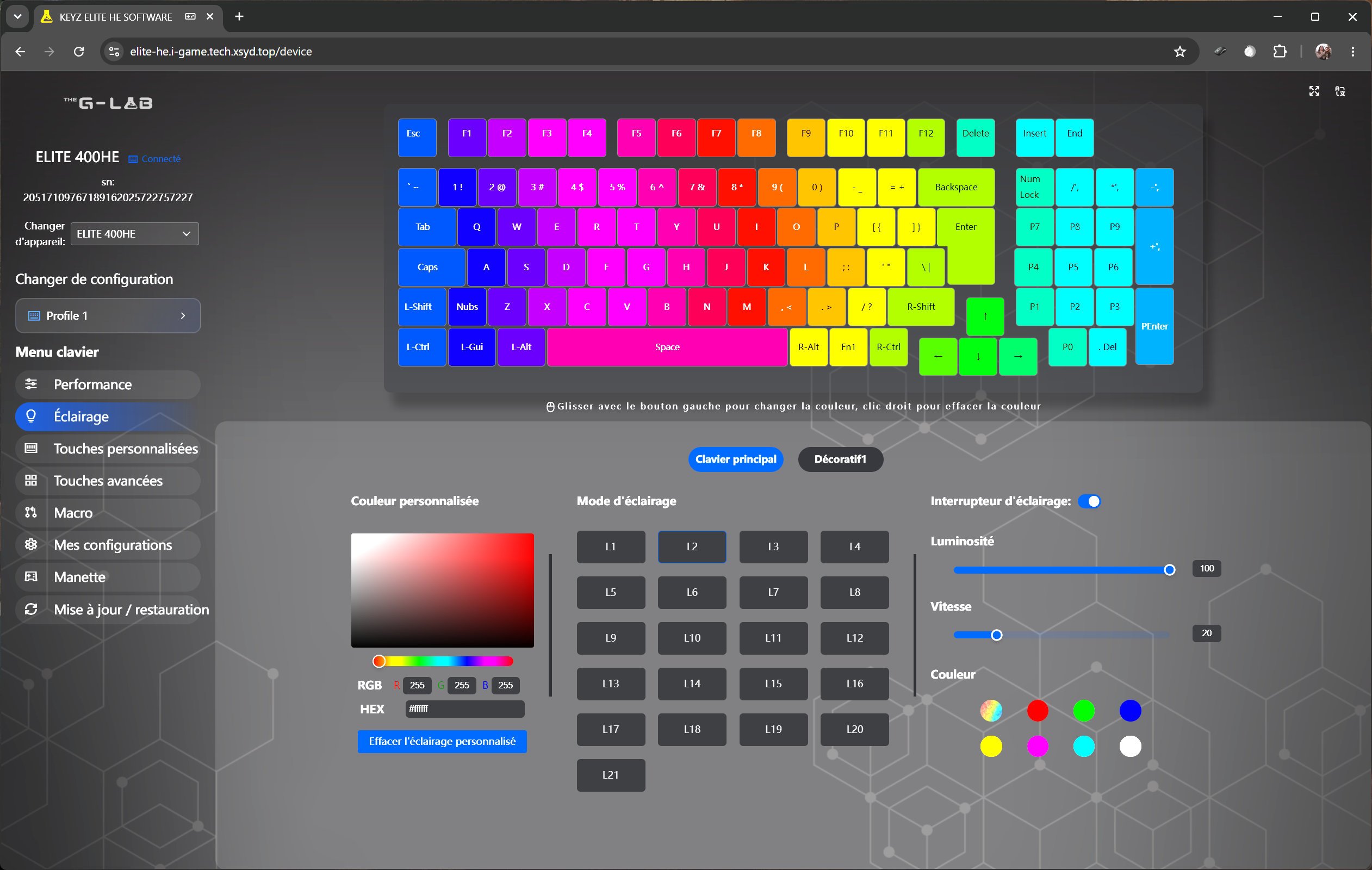 The G-Lab KEYZ Elite 400 HE