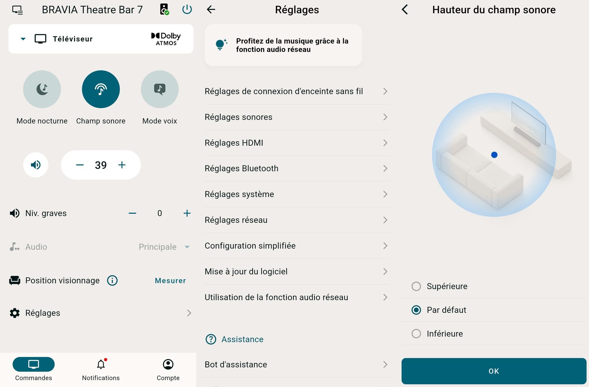 Bon point, the app isn’t the richest in its category, but it is simple and effective