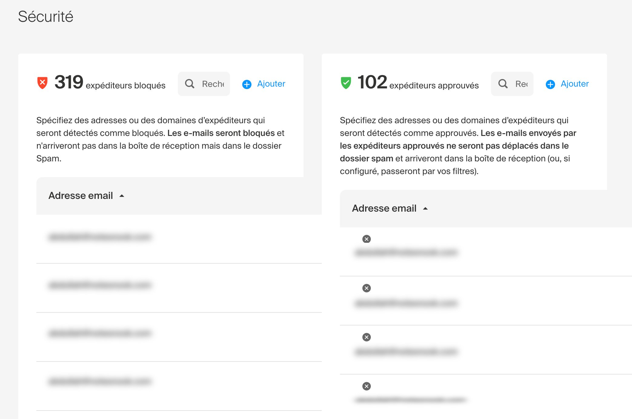 Infomaniak Mail - Anti-spam filters and contact blocking