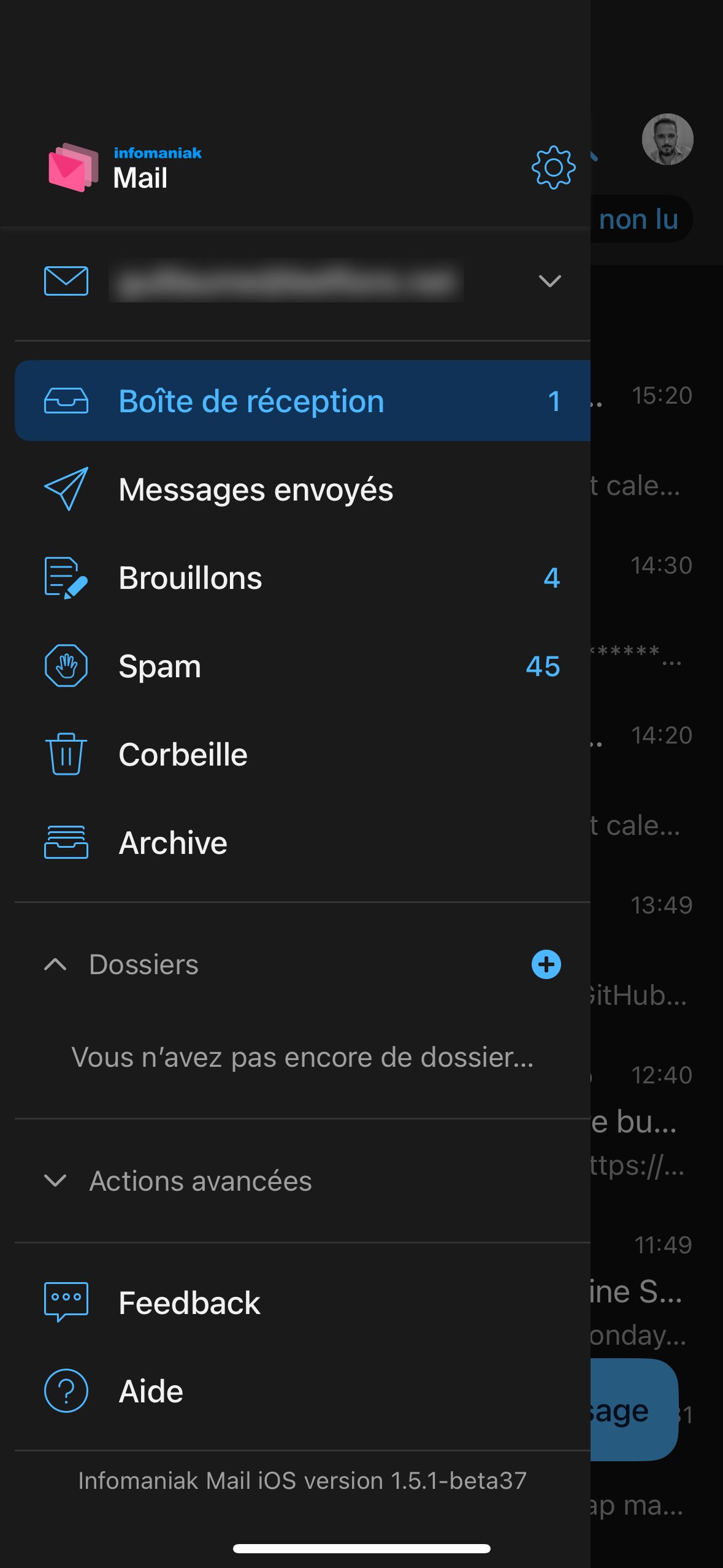Infomaniak Mail - on iOS