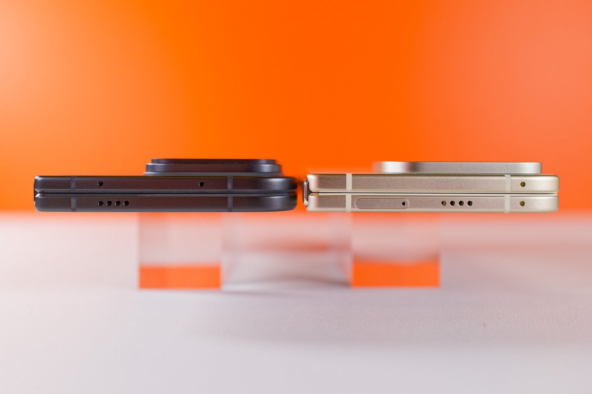 A close-up of the folding crease.