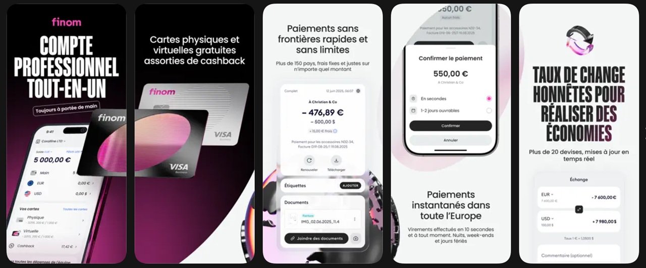 Présentation de Finom sur l'App Store - Capture d'écran ©App Store / Clubic