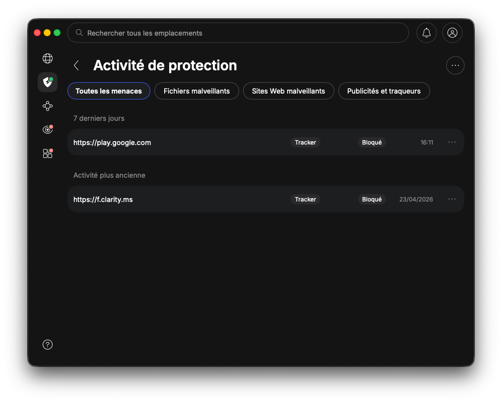 NordVPN - Real-time antivirus protection. © Clubic