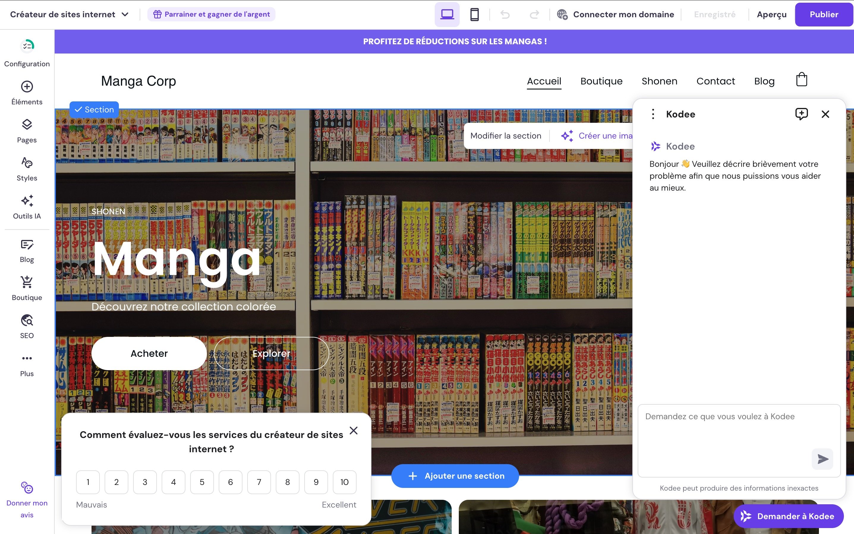 Hostinger Website Builder - Support and user experience evaluation. ©Hostinger