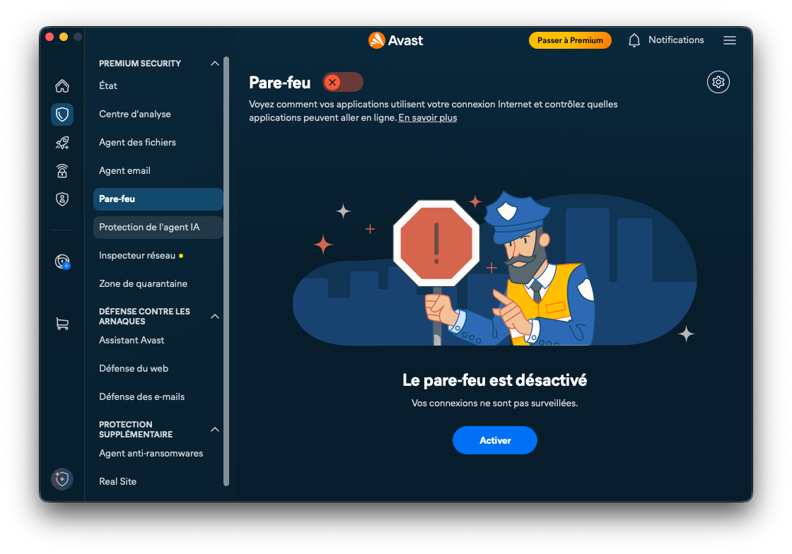 Avast Ultimate - The firewall. © Clubic