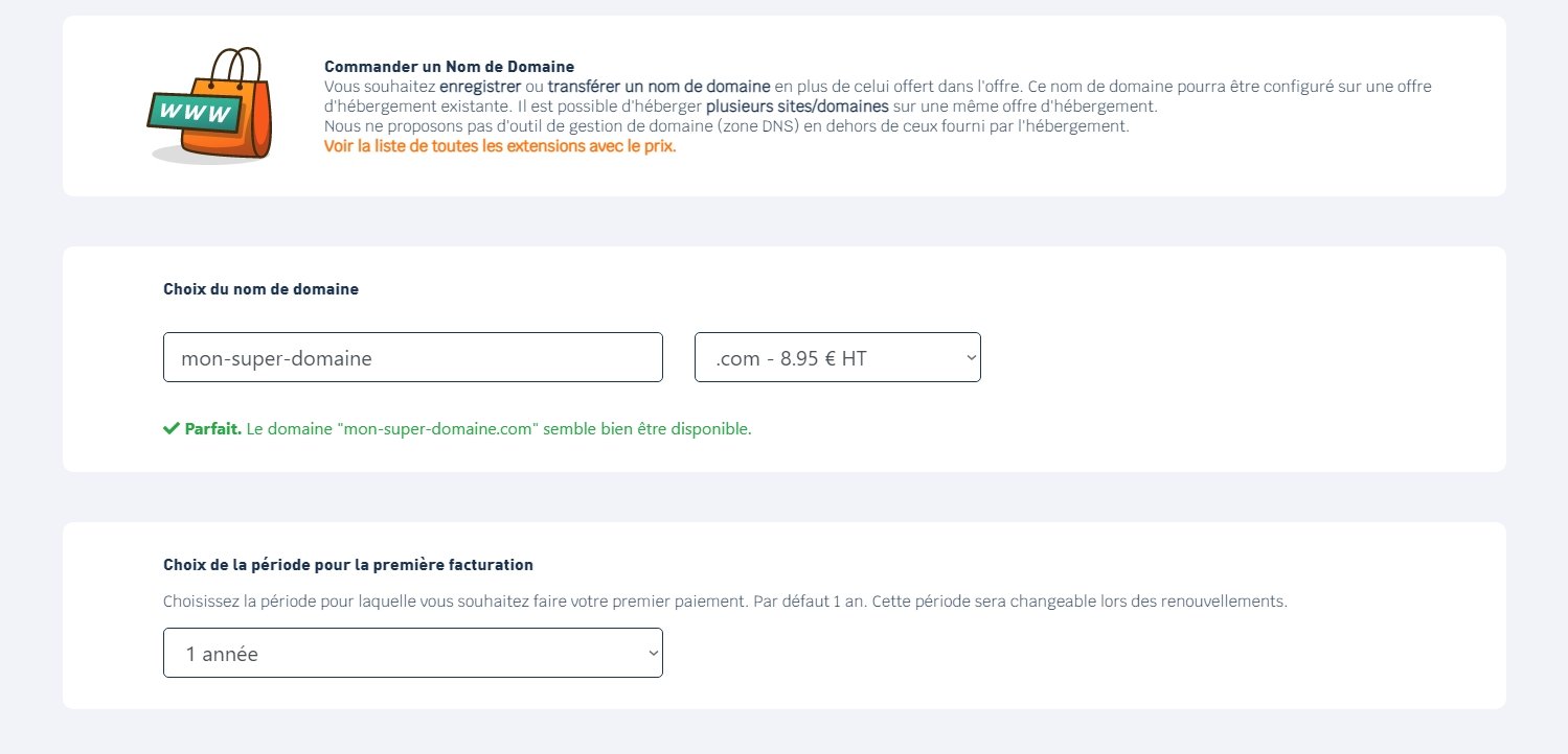 o2switch - choix du nom de domaine ©o2switch