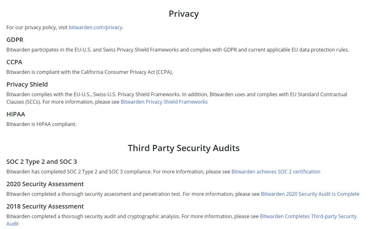 Bitwarden plays it transparent on security. A benchmark.