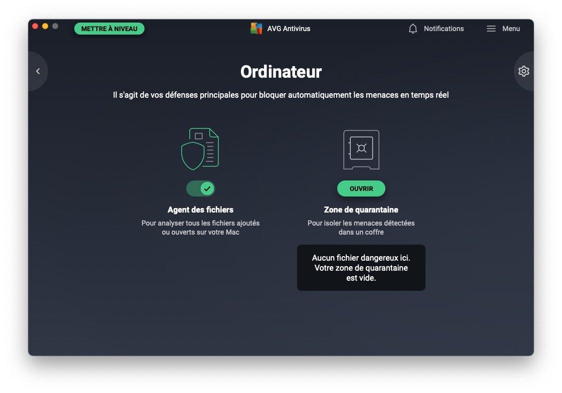 AVG Antivirus - Quarantine