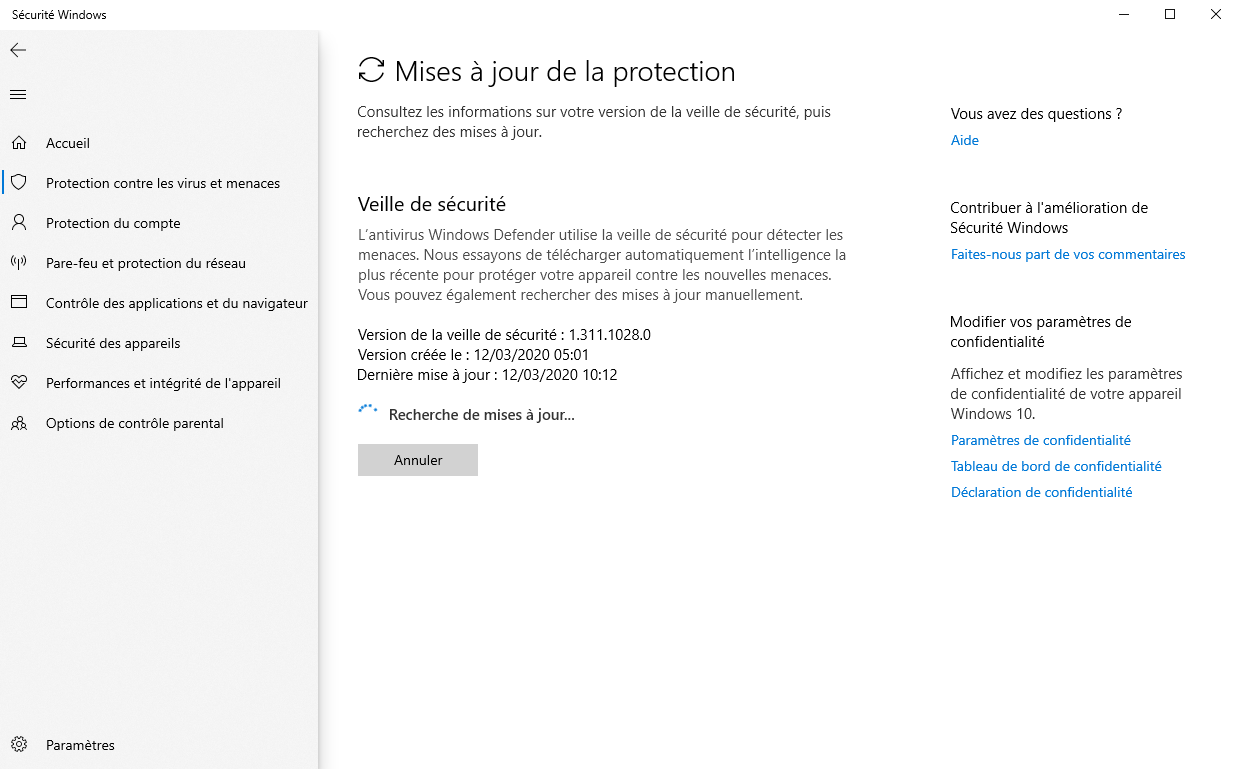 Microsoft Defender - Protection updates