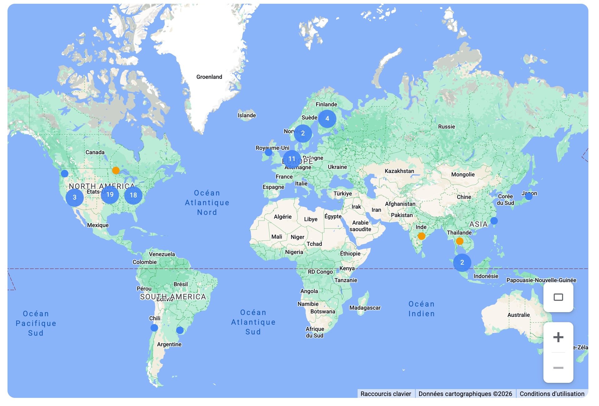 Google Drive - Data centers located in about thirty locations worldwide - @ Google