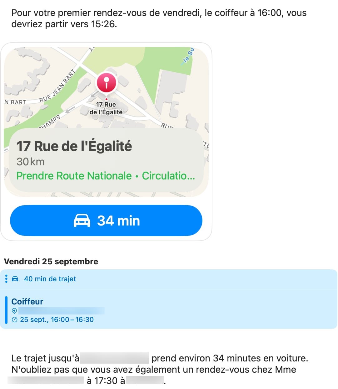 Siri AI croise les données dans les applications pour livrer une réponse contextualisée ©Mathieu Grumiaux pour Clubic