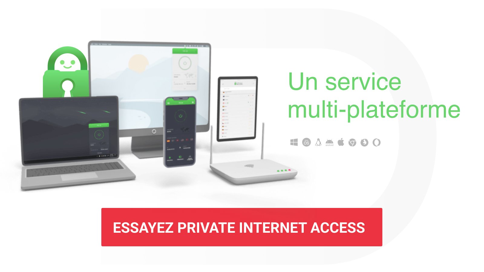 Private Internet Access (PIA) - The VPN supports all major platforms and handles unlimited simultaneous connections.