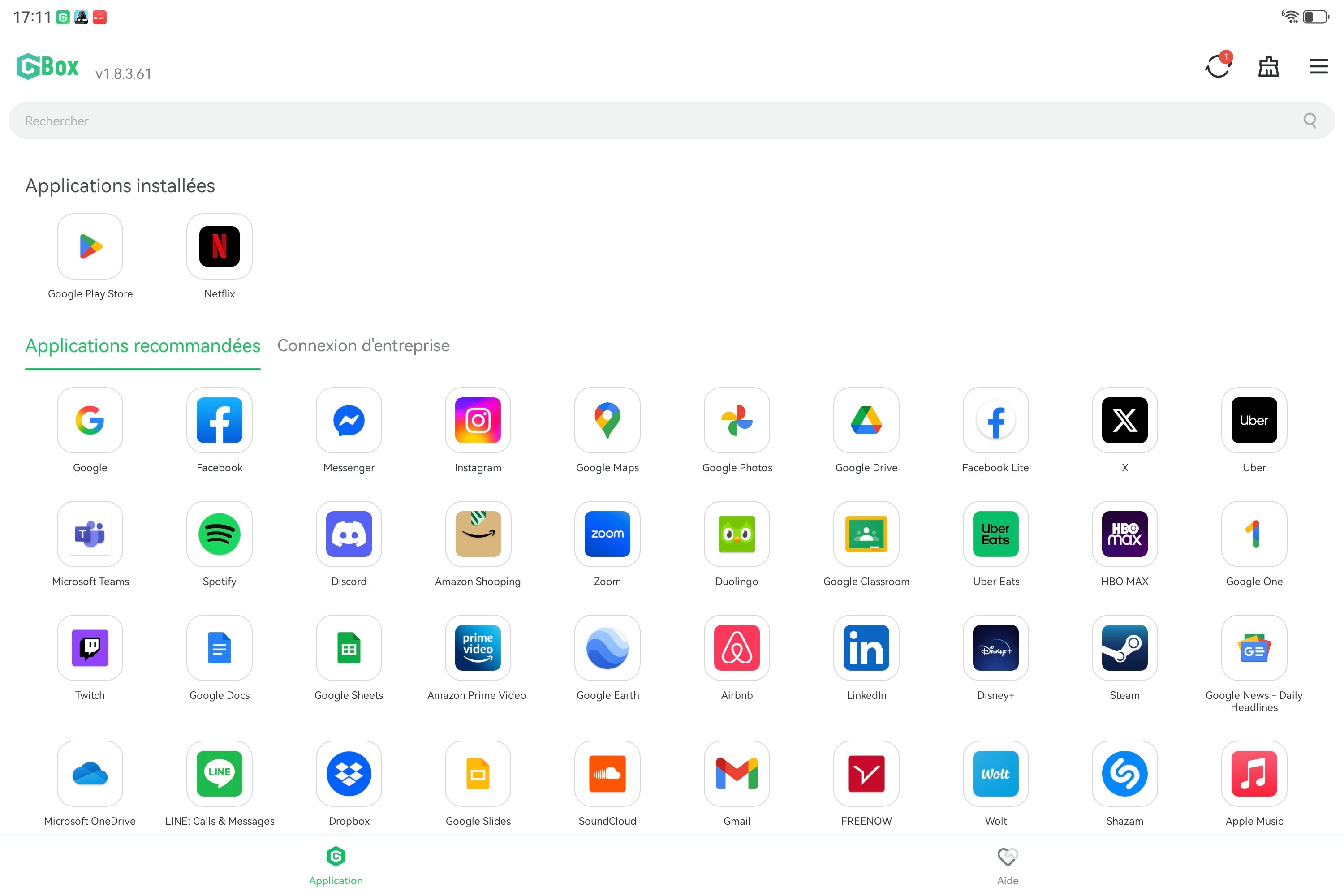 GBox, the fix allowing the MatePad Pro Max to run Android apps ©Mathieu Grumiaux