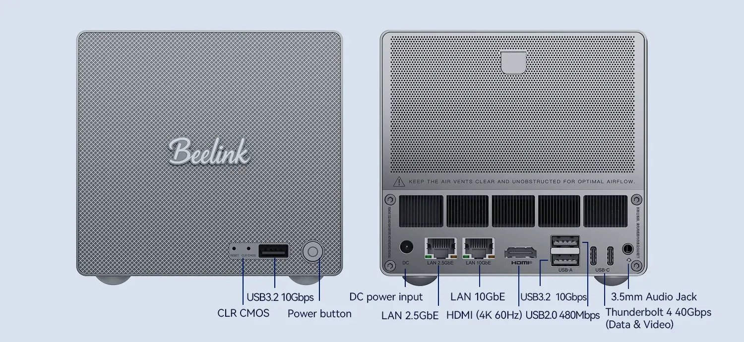 The connectivity may seem limited: it still keeps the essentials, with Thunderbolt 4 on top. ©Nerces for Clubic