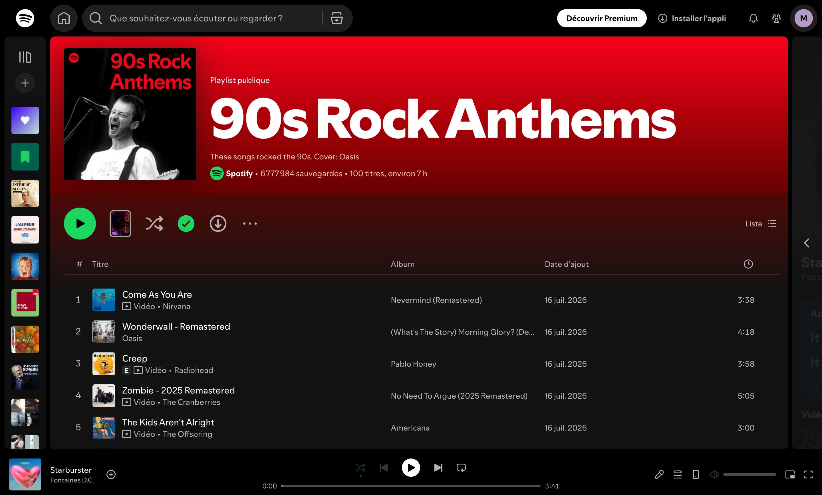 Many playlists available. ©Spotify