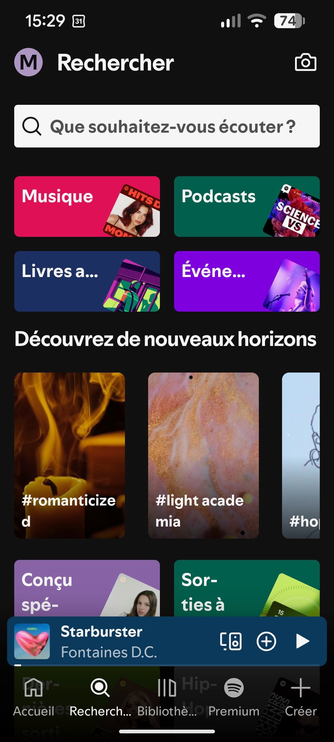 A multitude of content to listen to and view. ©Spotify