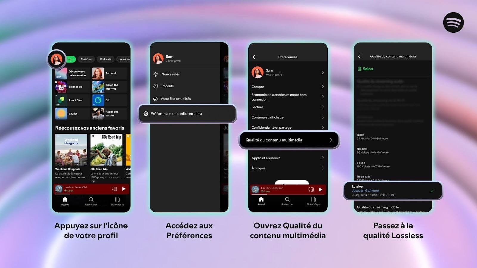 Lossless finally available since 2025. ©Spotify