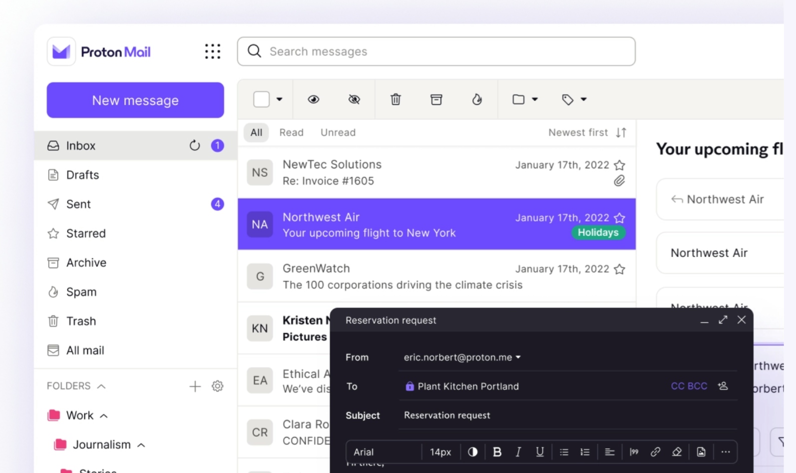 Clubic - Our review of Proton Mail ©Proton